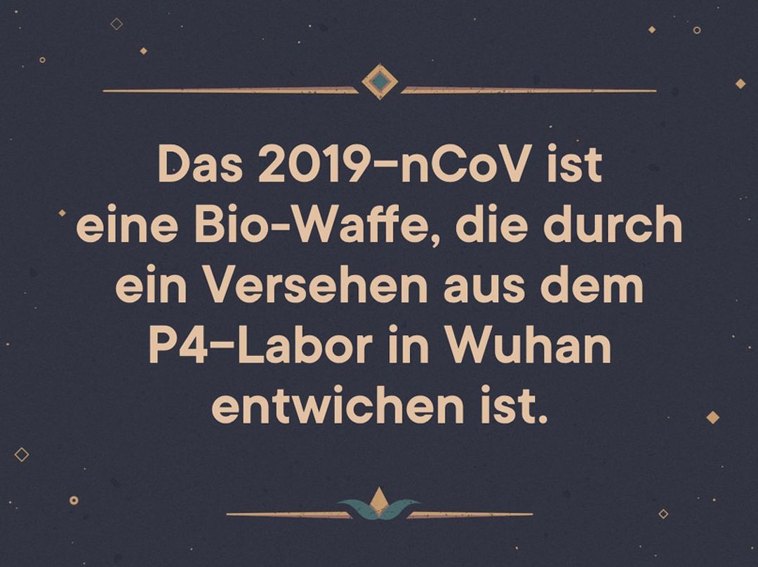 Das 2019-nCoV ist eine Biowaffe!