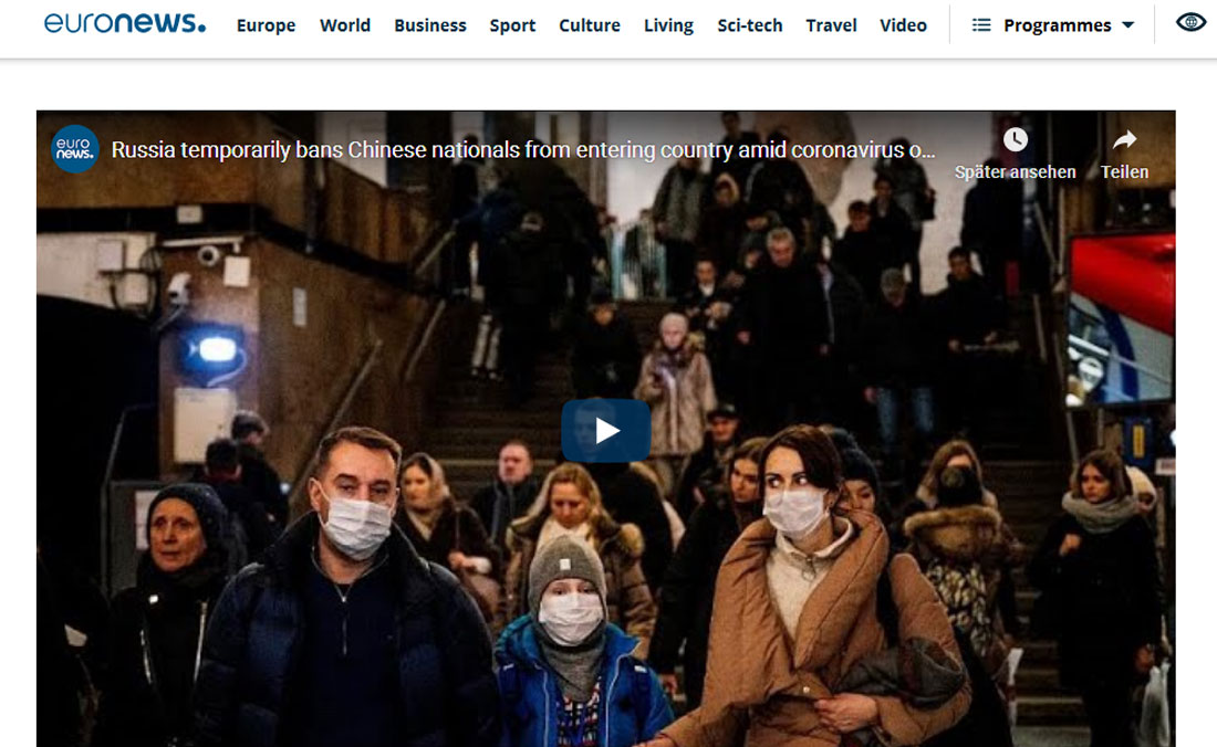 Russia temporarily bans Chinese nationals from entering country amid coronavirus outbreak