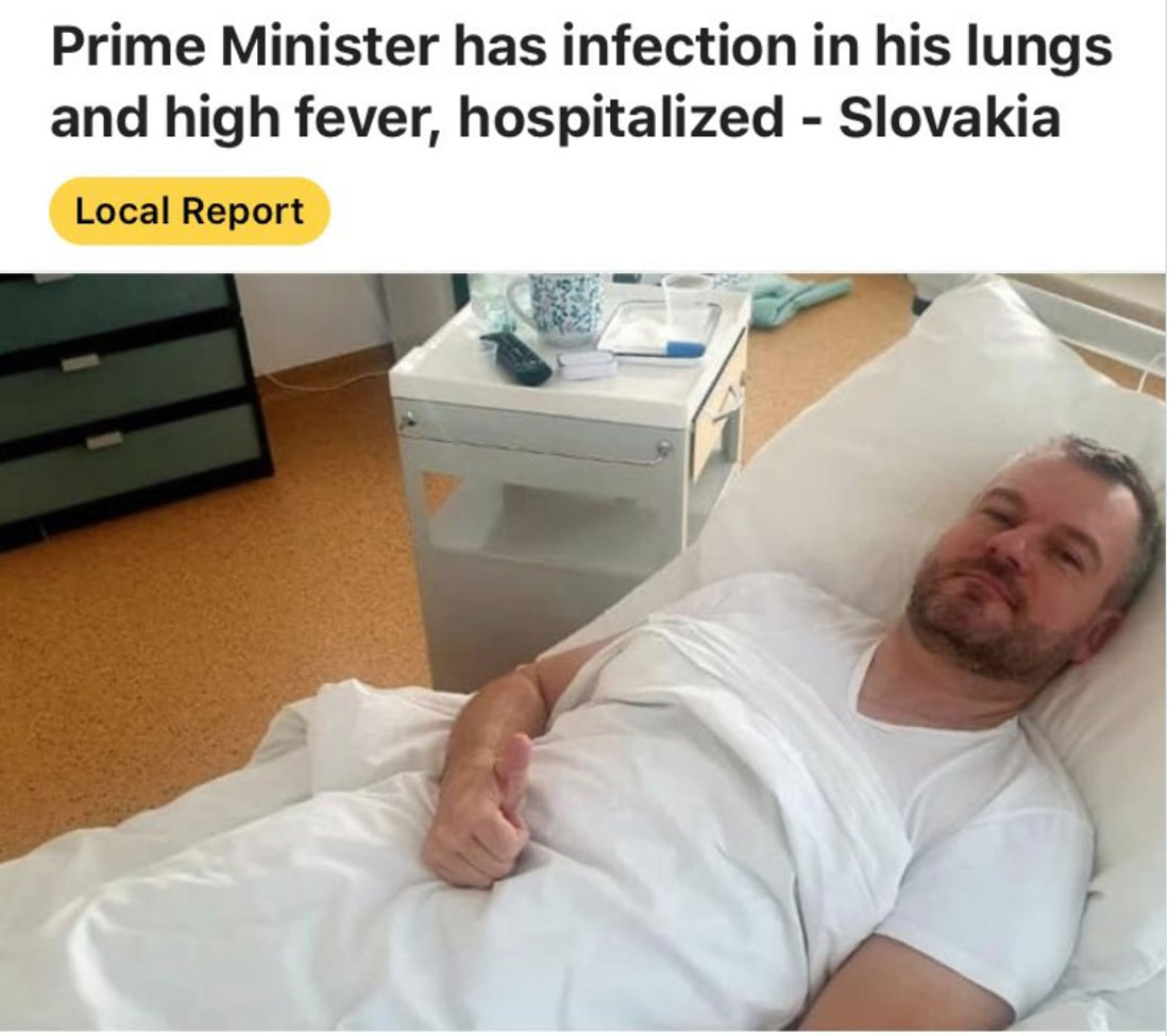 Slovak PM Pellegrini cancels schedule due to illness